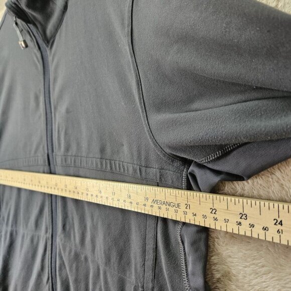 Lululemon Sweatshirt Gray Full Zip Pockets Gym Training Running Women's Size L - Picture 3 of 10